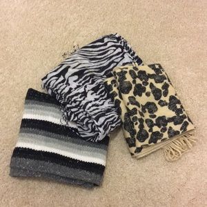Zebra print scarf
